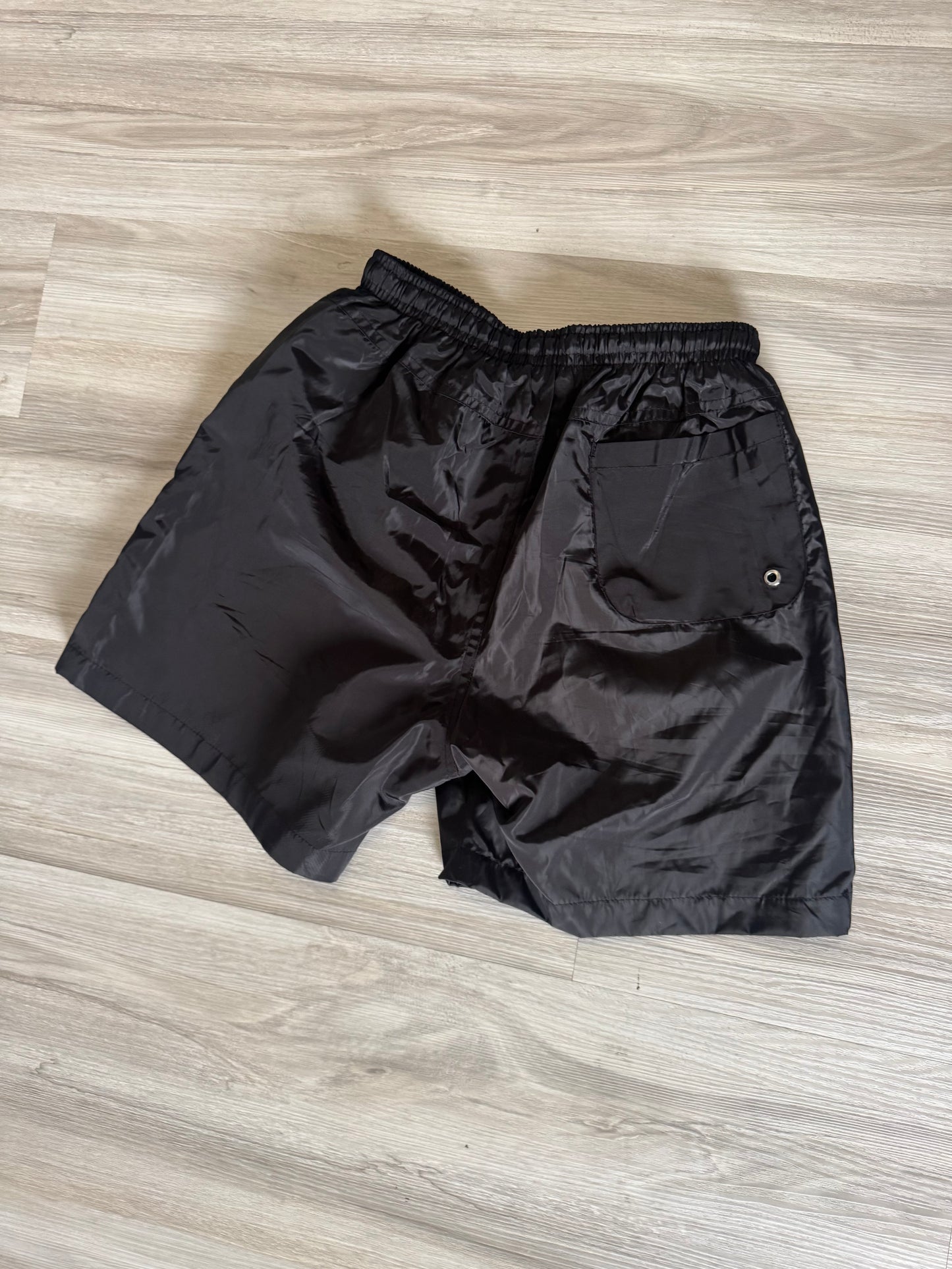 Bold Black Reflective Shorts