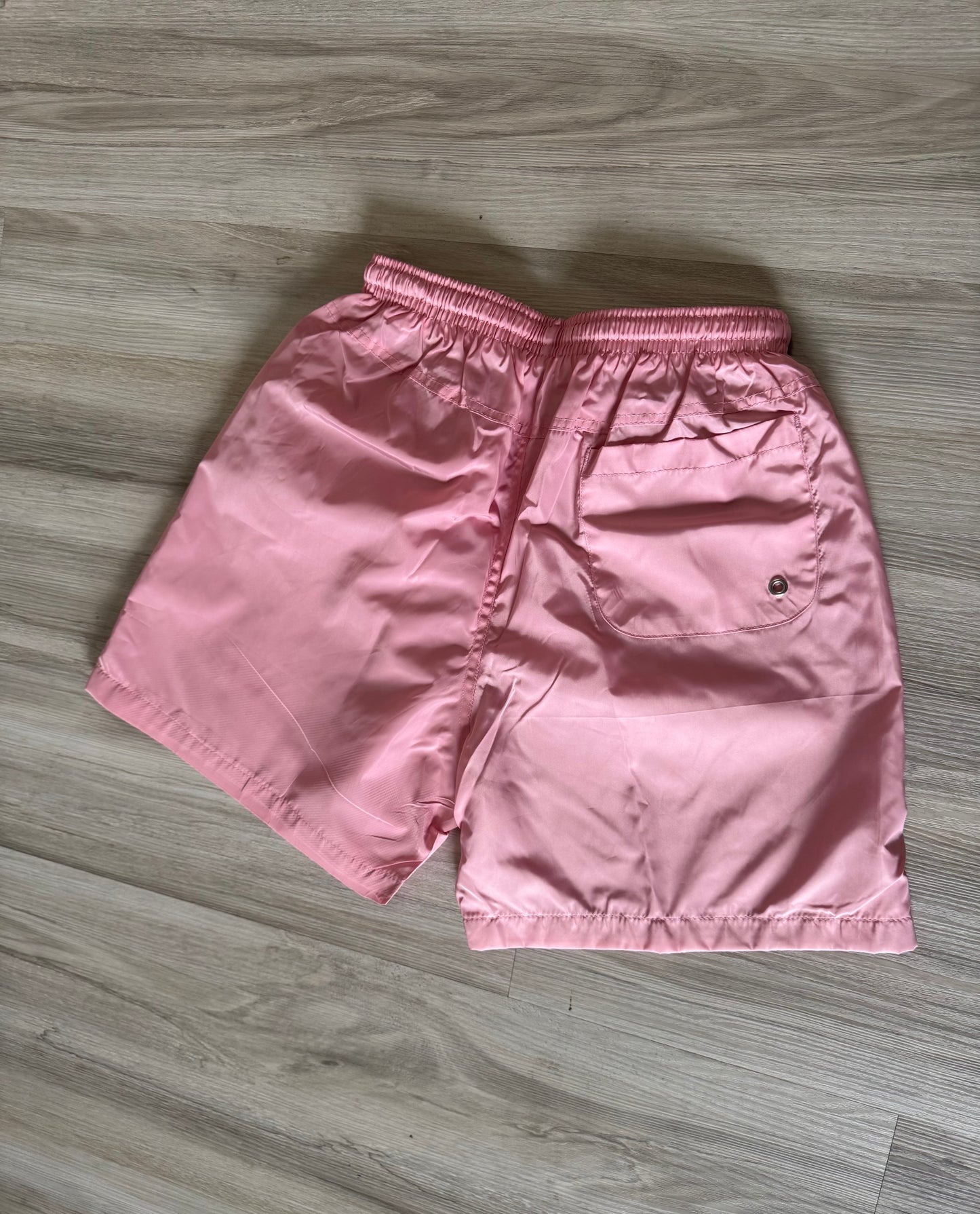 Salmon Pink Reflective Shorts