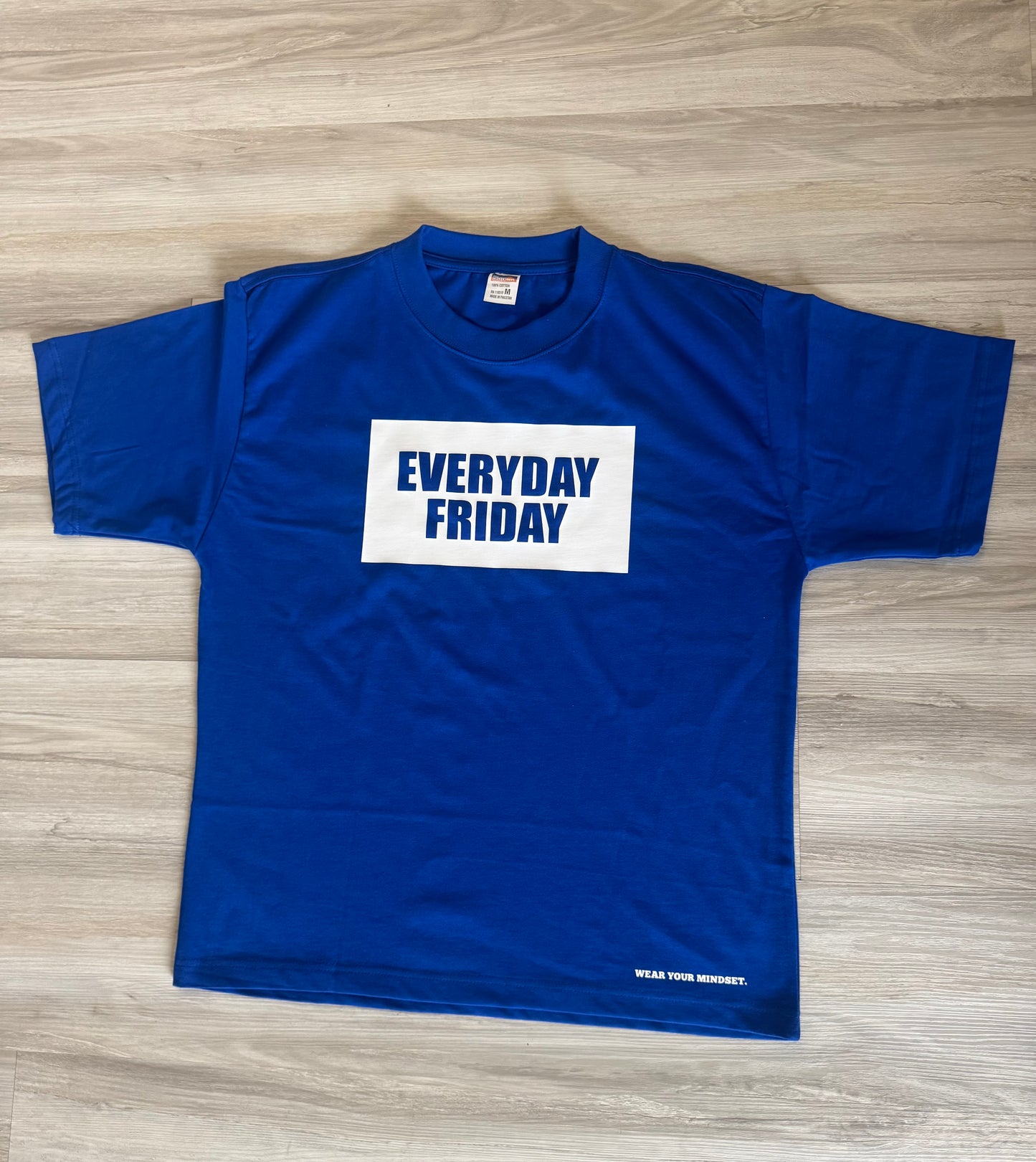 Royal Blue Boxy Fit Classic Logo Tee