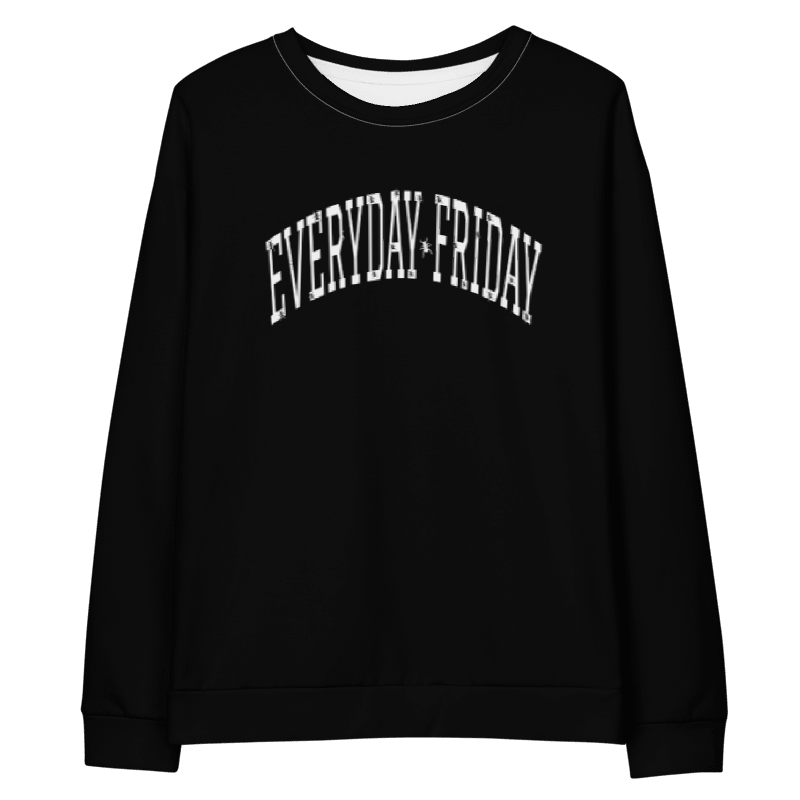 Everyday Friday University | Crewneck | Black