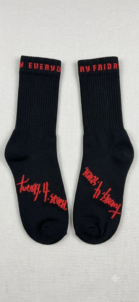 Everyday Friday University | white/Cherry Red twenty.4.seven. Socks