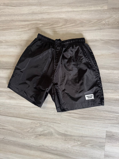 Bold Black Reflective Shorts