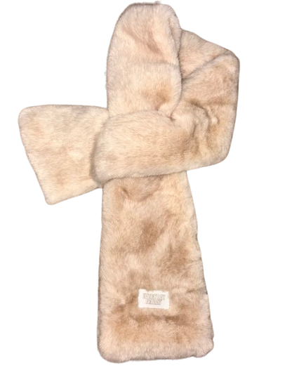 Tan Faux-Fur Scarf