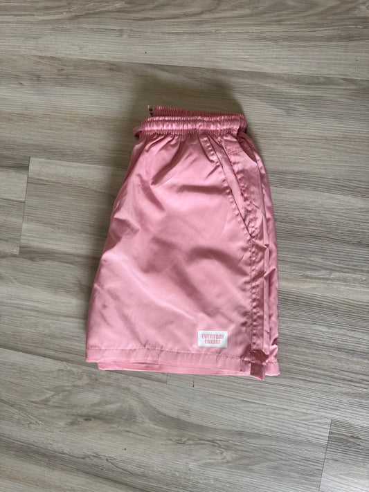 Salmon Pink Reflective Shorts