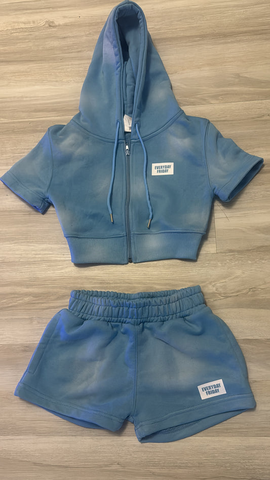 Baby Blue Vintage Washed Sets