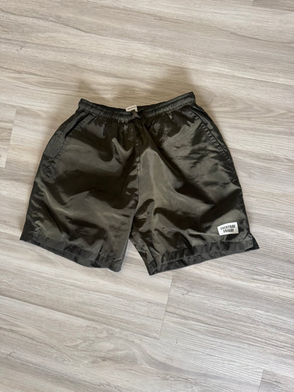 Olive Green Reflective Shorts
