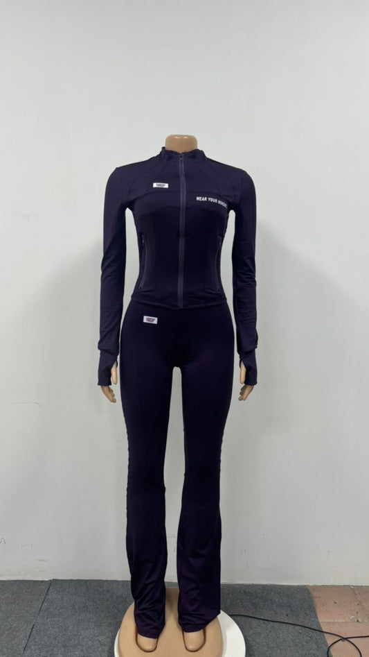 Purple Activewear Suit