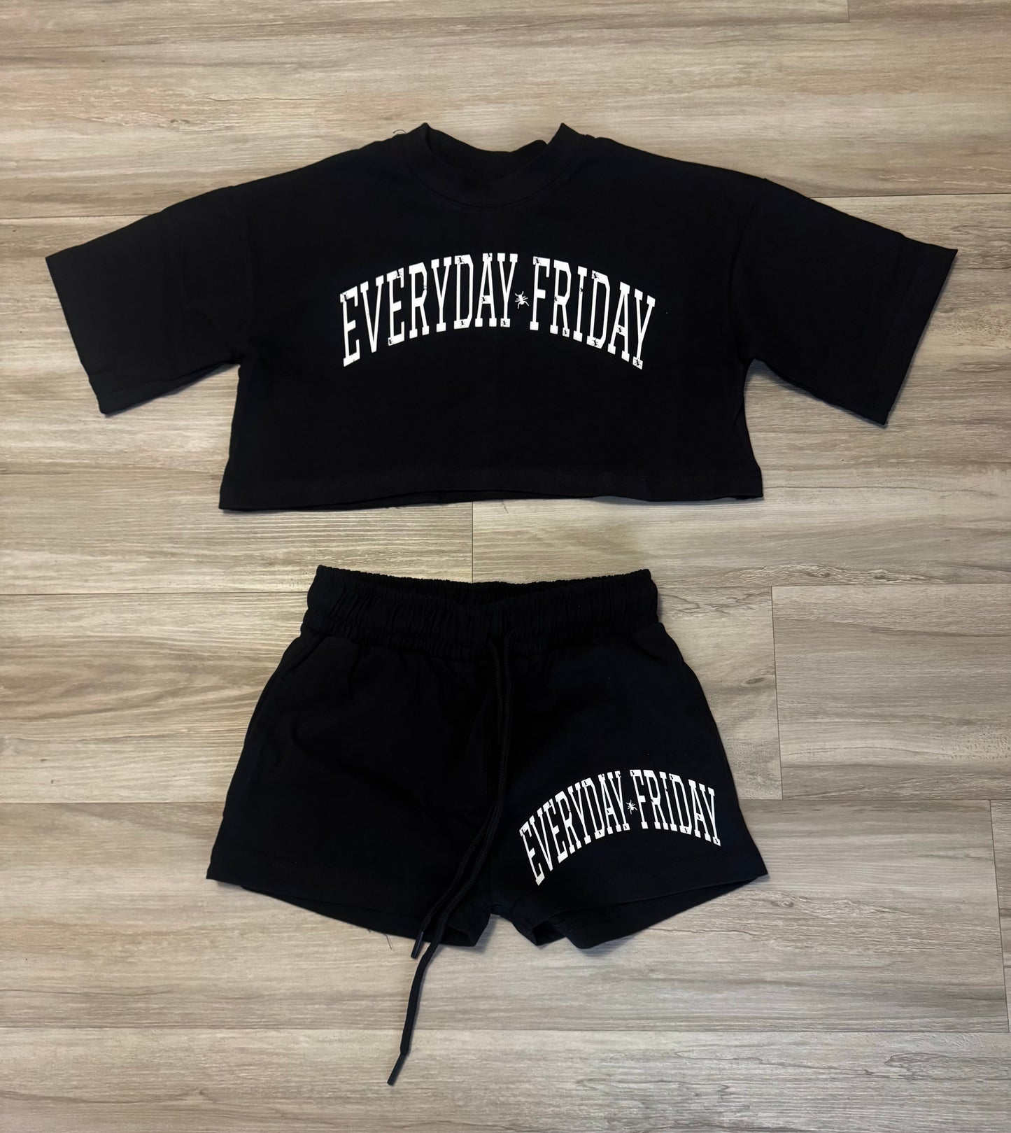 Women’s Black Cropped Sets