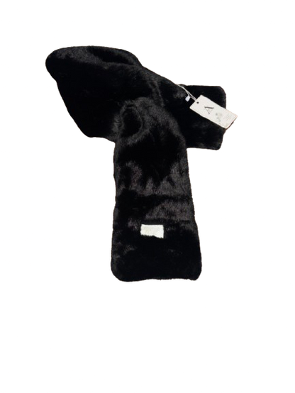 Black Faux-Fur Scarf