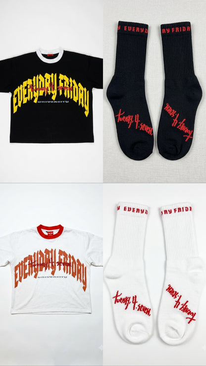 2 Shirts, 1 Pair of Socks